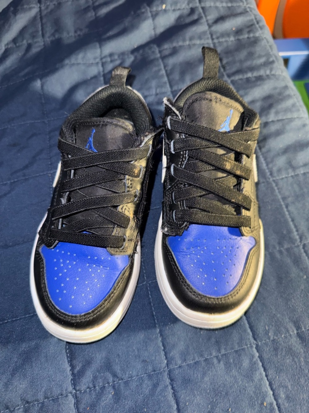 Nike Kids Low-Top Sneakers - Black & Blue